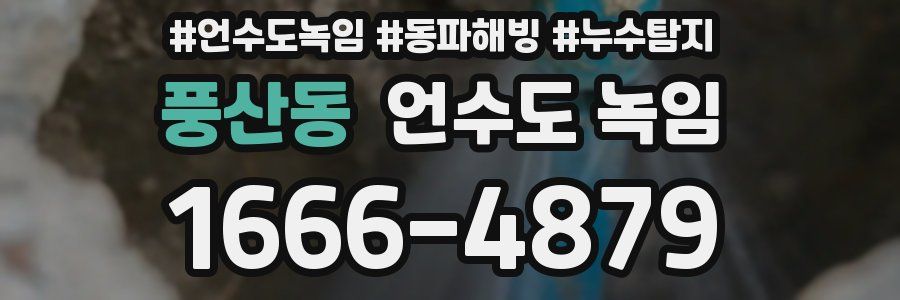 풍산동 언수도 녹임