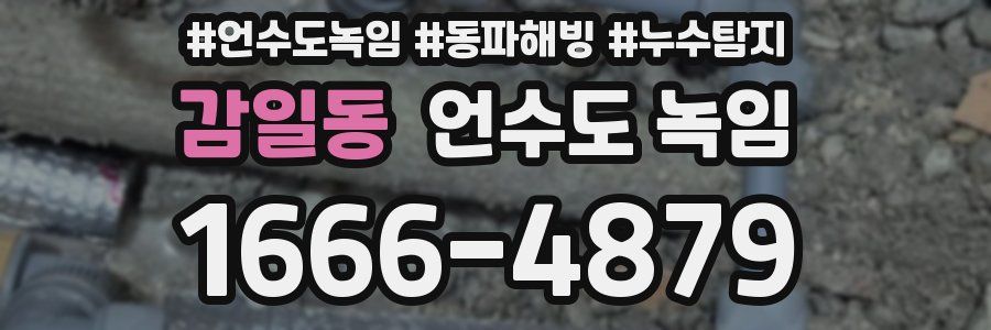 감일동 언수도 녹임