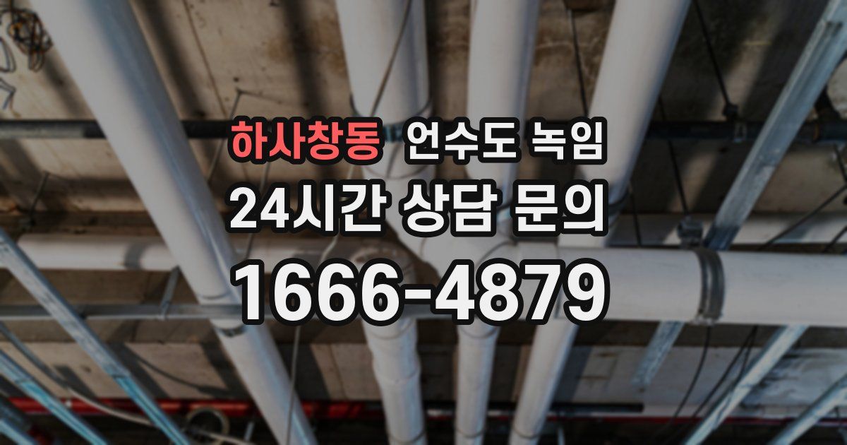 하사창동 언수도 녹임