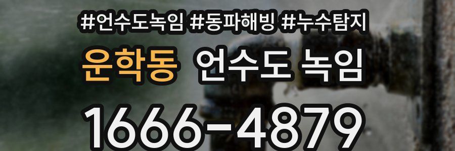 운학동 언수도 녹임