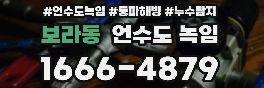 보라동 언수도 녹임