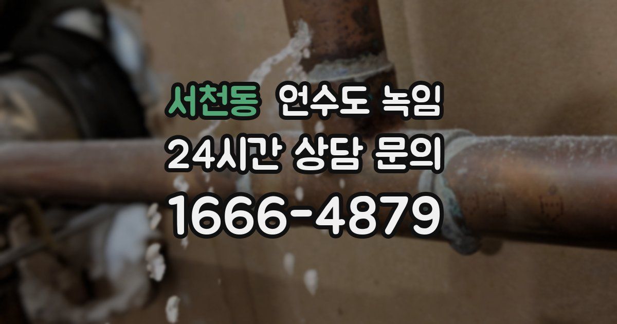 서천동 언수도 녹임