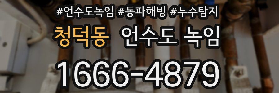 청덕동 언수도 녹임