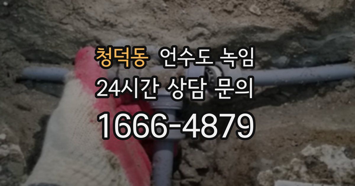 청덕동 언수도 녹임