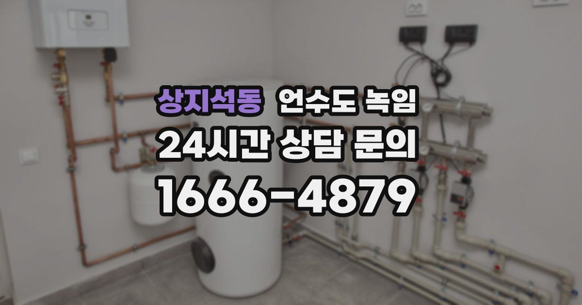 상지석동 언수도 녹임