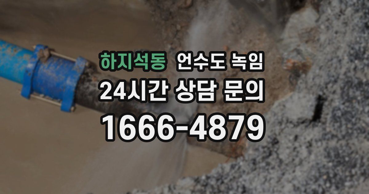 하지석동 언수도 녹임