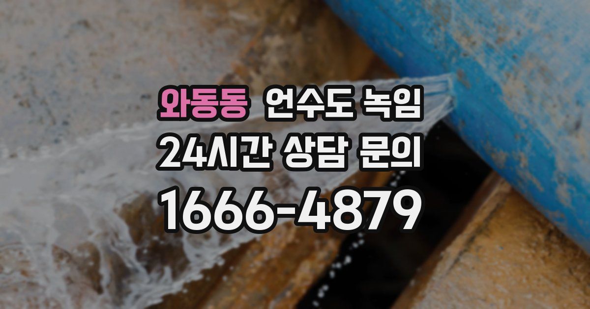 와동동 언수도 녹임