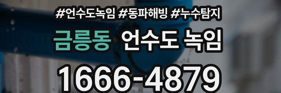 금릉동 언수도 녹임