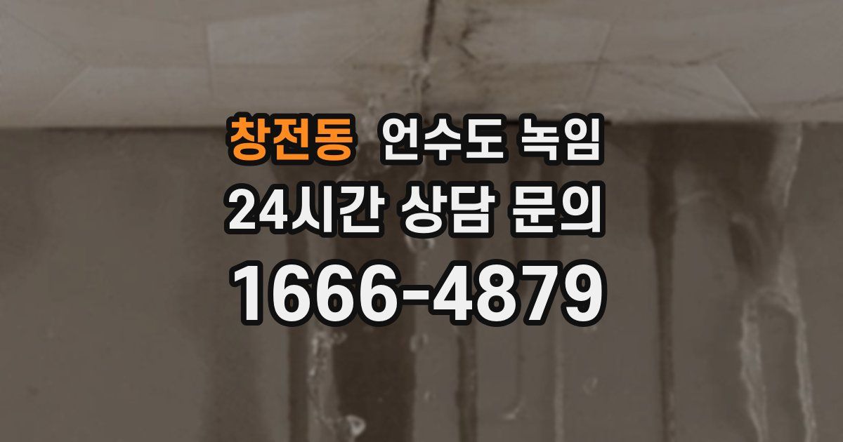 창전동 언수도 녹임