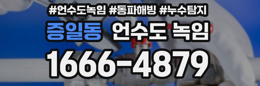 증일동 언수도 녹임