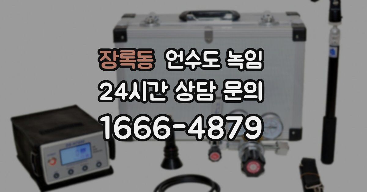 장록동 언수도 녹임