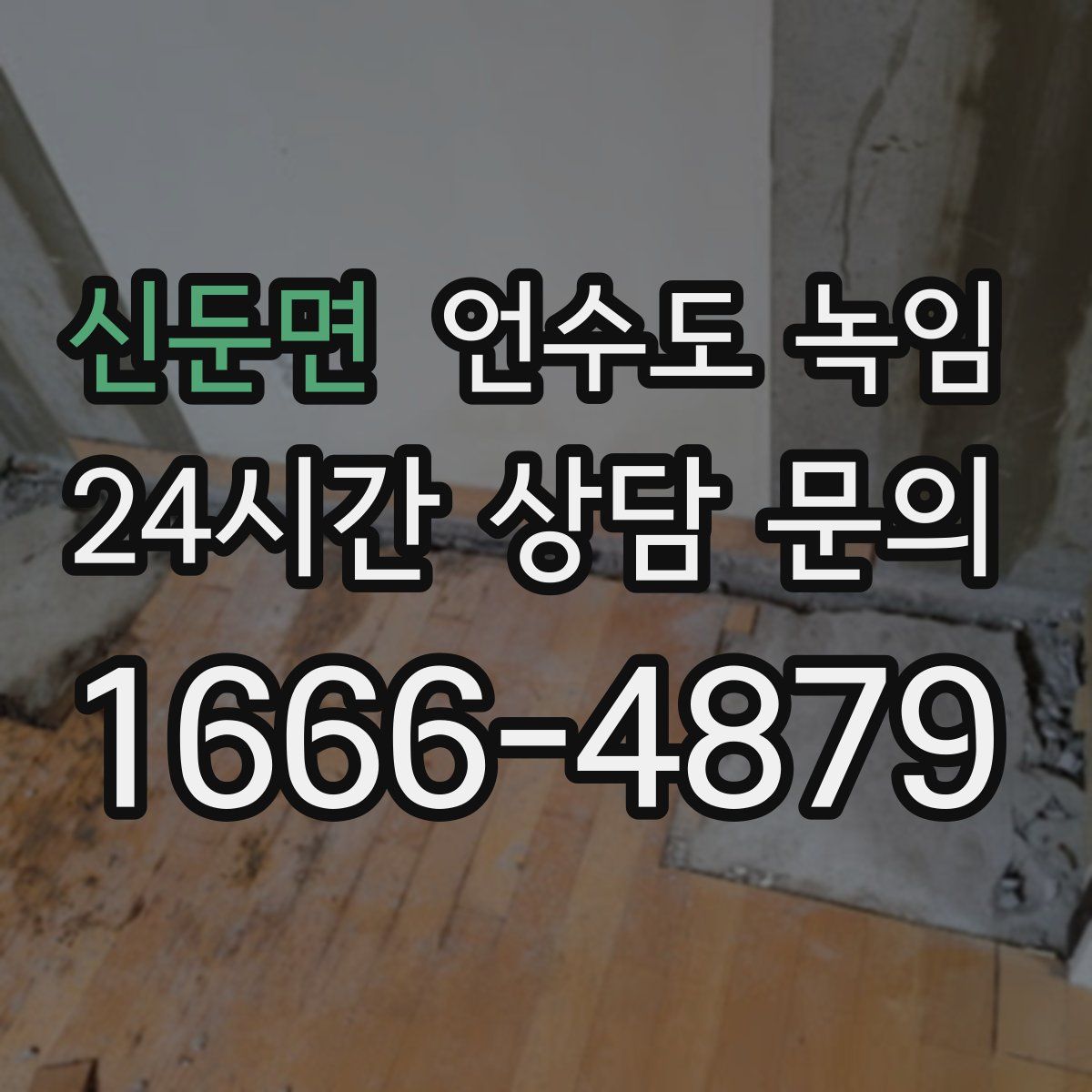 신둔면 언수도 녹임