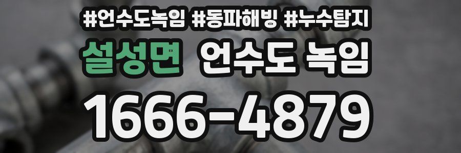 설성면 언수도 녹임