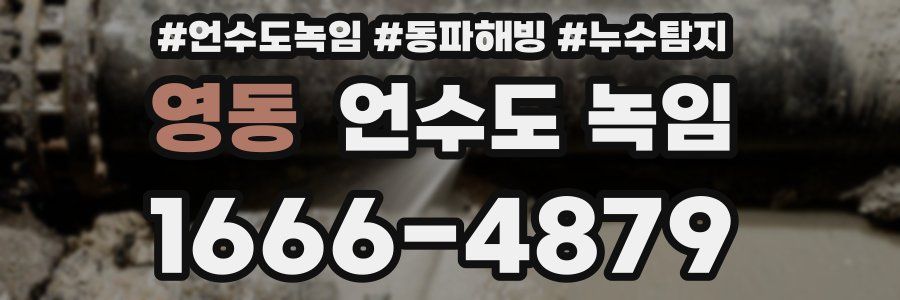 영동 언수도 녹임