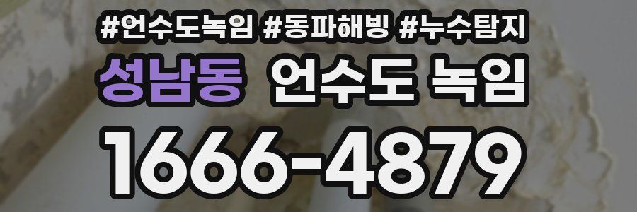 성남동 언수도 녹임