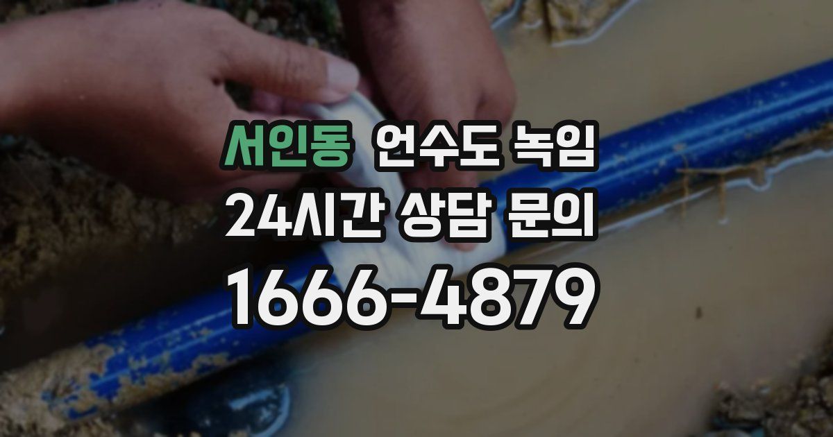 서인동 언수도 녹임