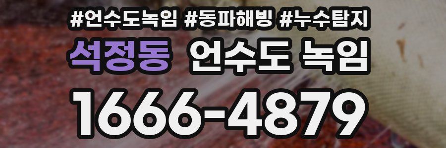 석정동 언수도 녹임