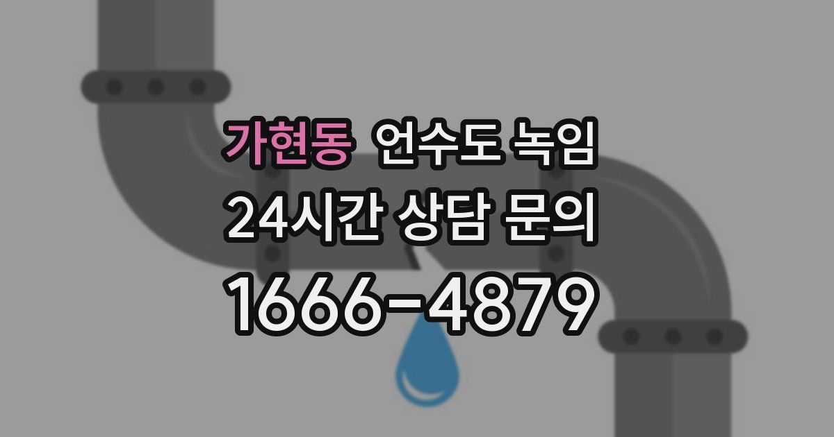 가현동 언수도 녹임