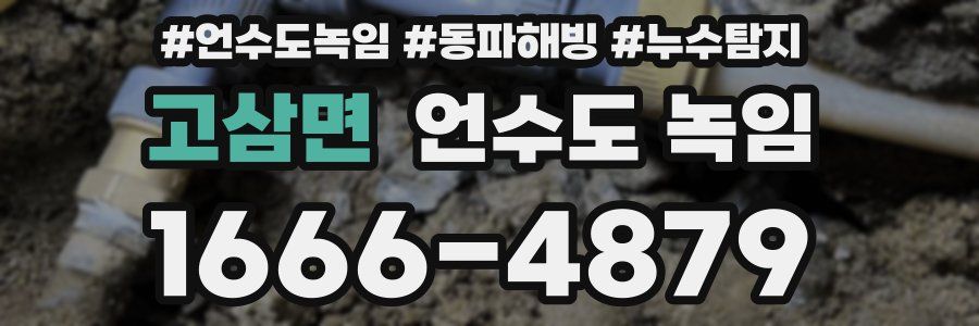 고삼면 언수도 녹임