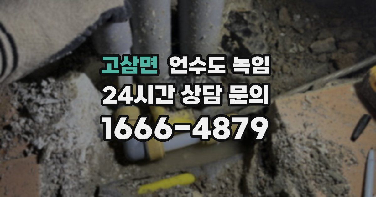 고삼면 언수도 녹임