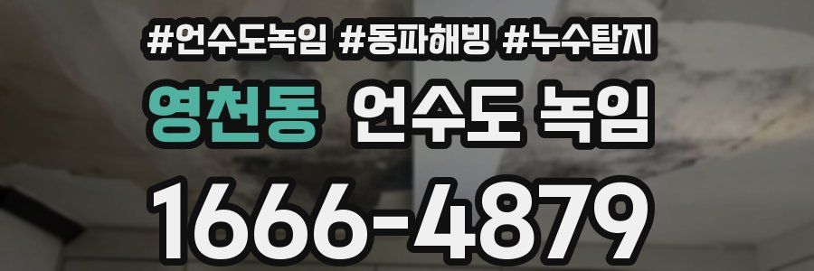 영천동 언수도 녹임