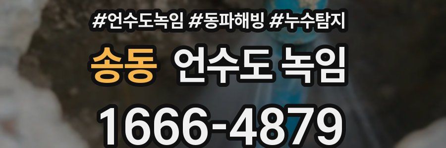 송동 언수도 녹임