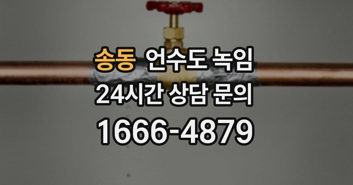 송동 언수도 녹임