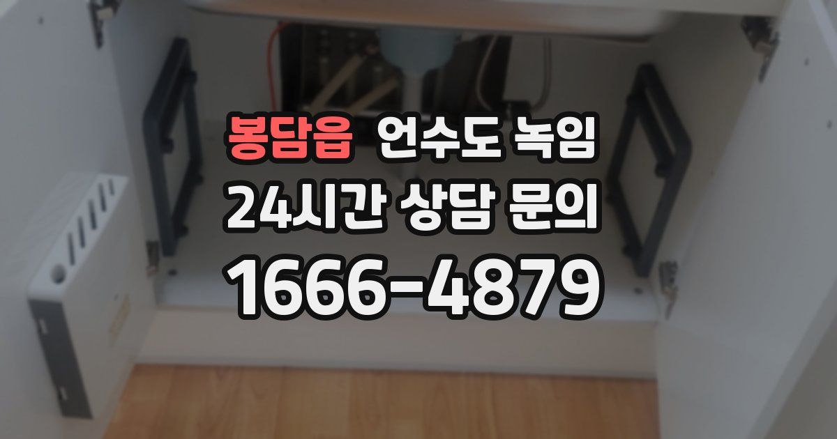 봉담읍 언수도 녹임