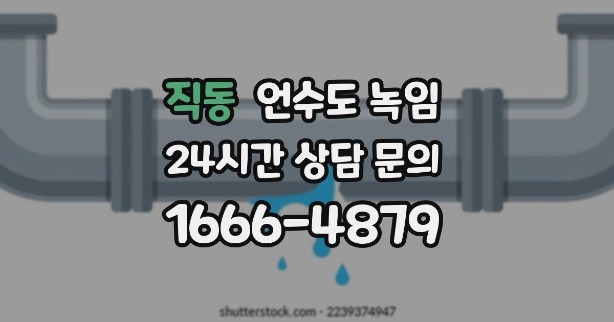 직동 언수도 녹임