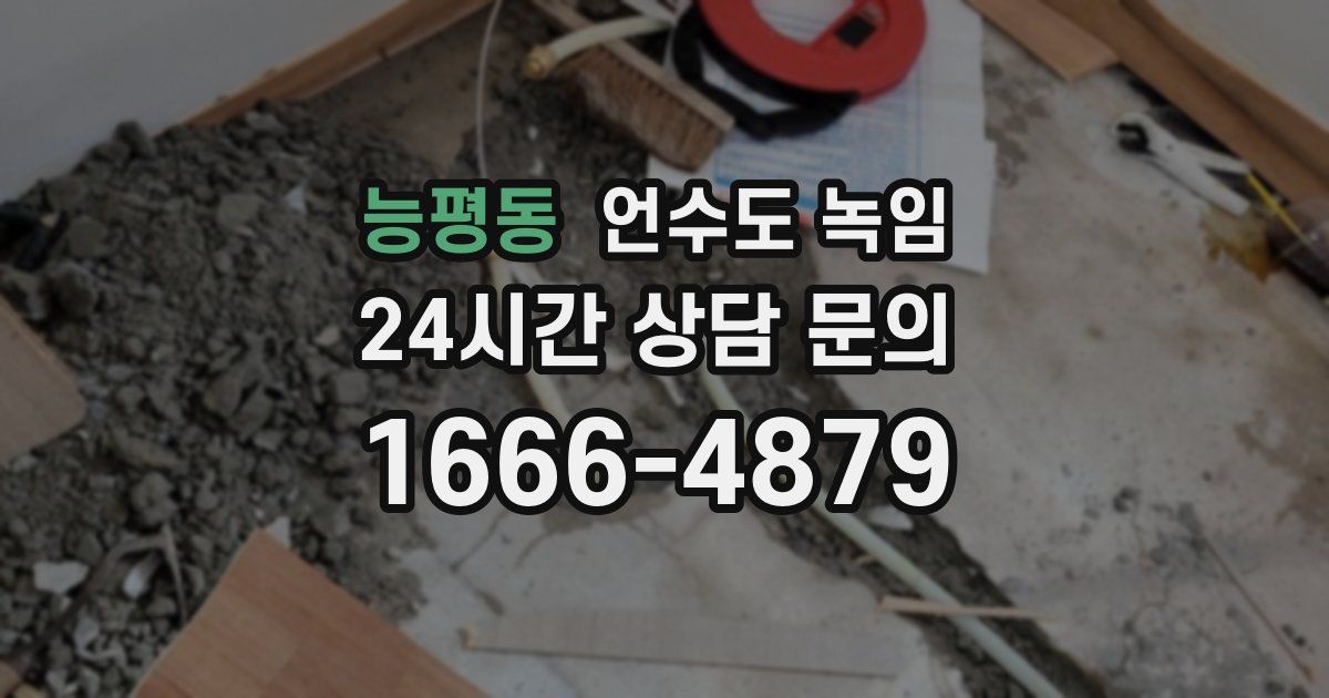 능평동 언수도 녹임