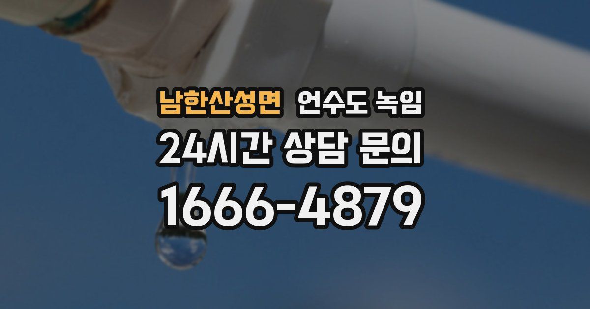 남한산성면 언수도 녹임