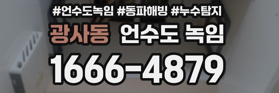 광사동 언수도 녹임