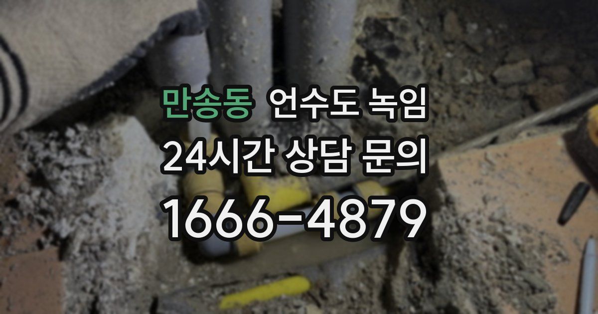 만송동 언수도 녹임