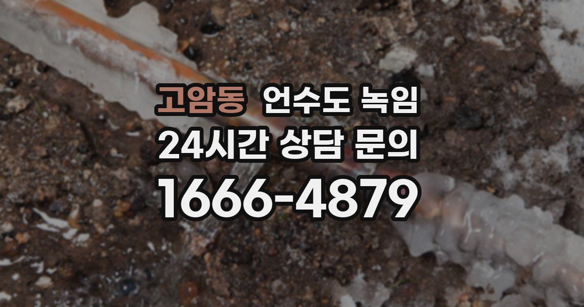 고암동 언수도 녹임