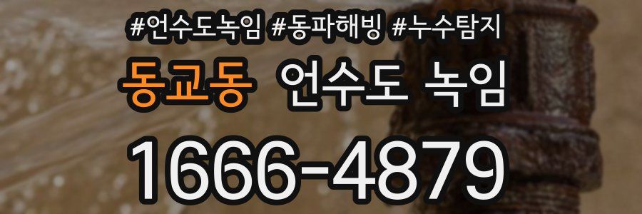 동교동 언수도 녹임