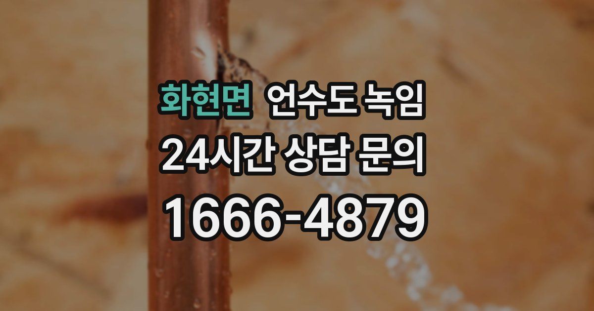 화현면 언수도 녹임