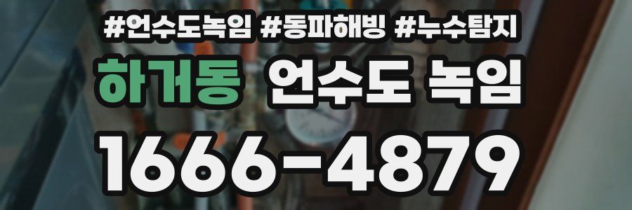 하거동 언수도 녹임