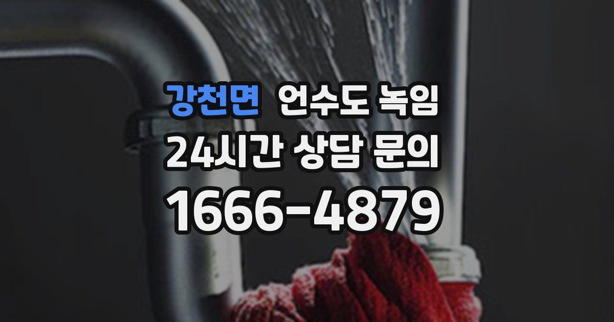 강천면 언수도 녹임