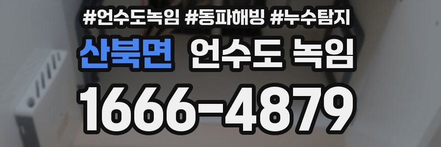 산북면 언수도 녹임