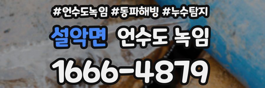 설악면 언수도 녹임