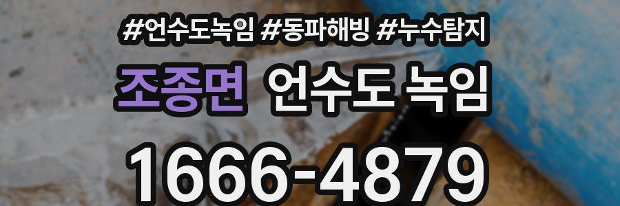 조종면 언수도 녹임