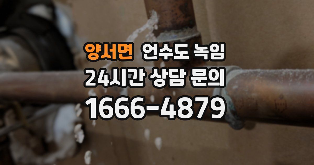 양서면 언수도 녹임