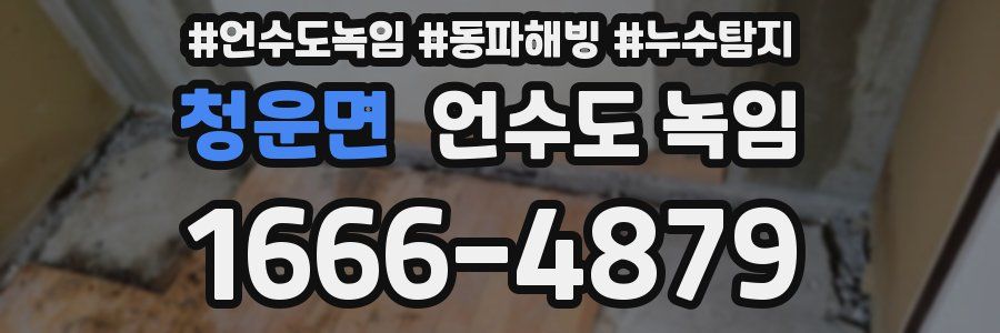 청운면 언수도 녹임