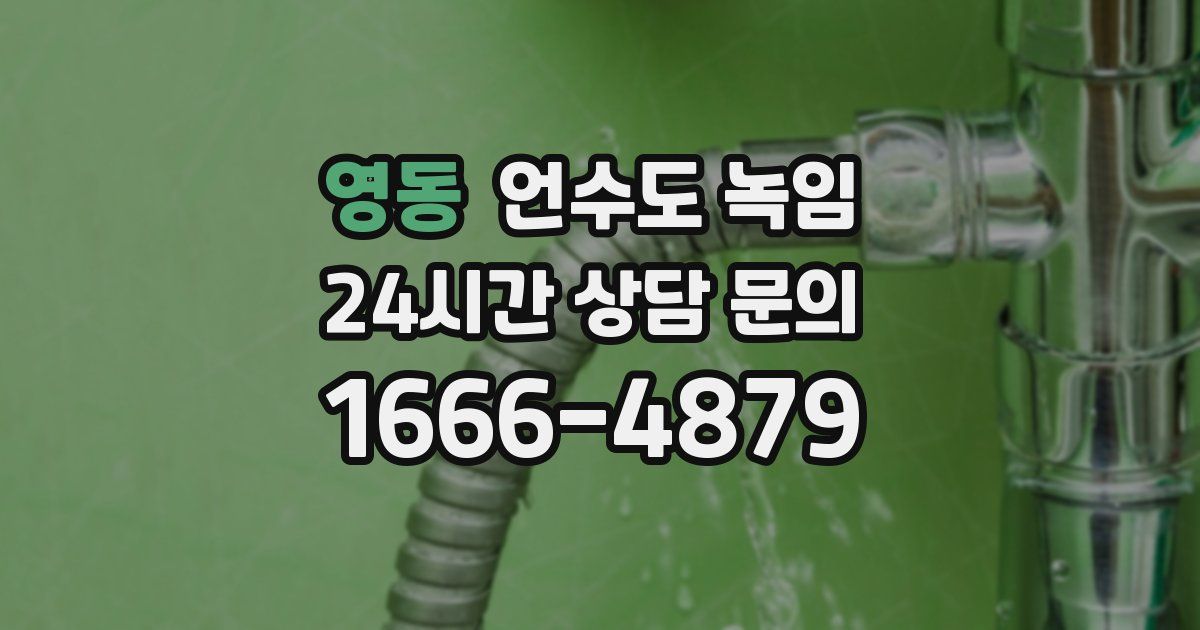 영동 언수도 녹임