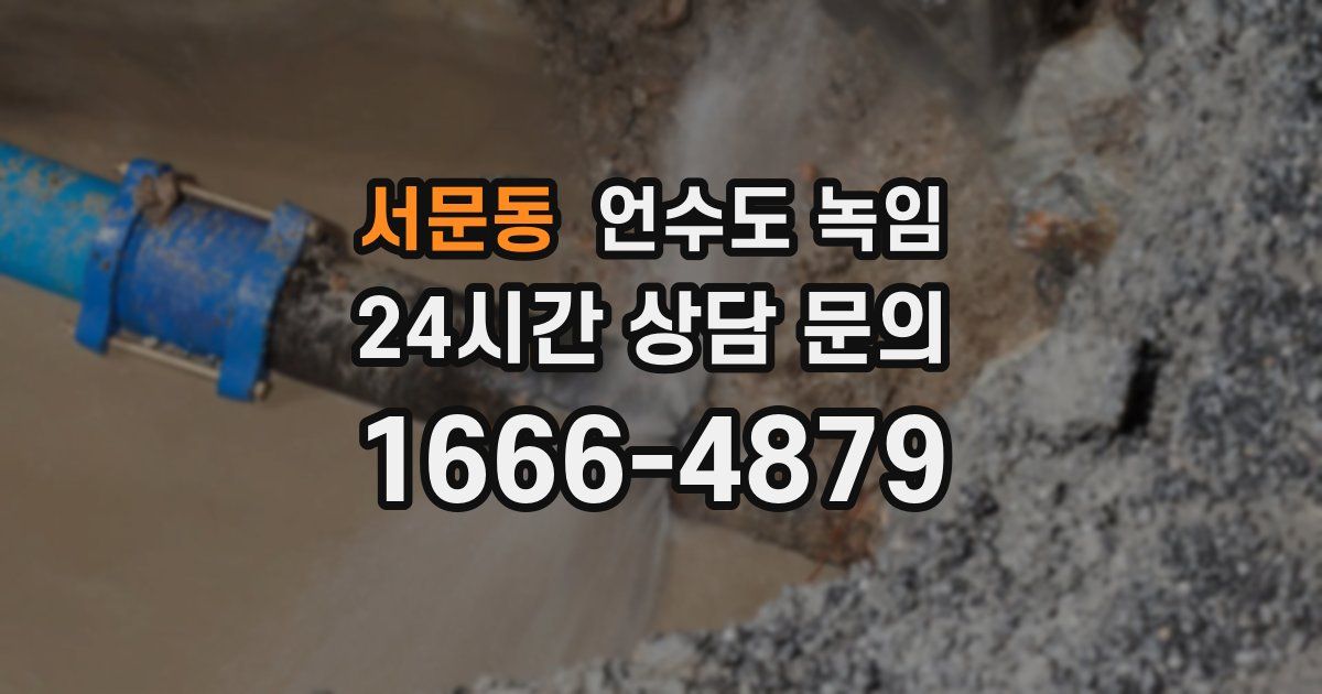 서문동 언수도 녹임