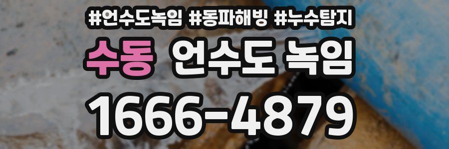 수동 언수도 녹임