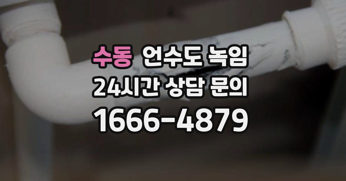 수동 언수도 녹임