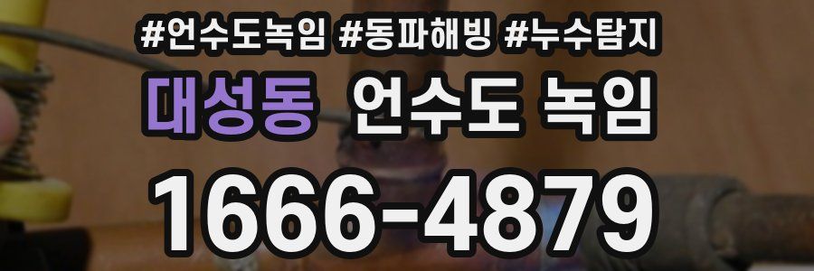 대성동 언수도 녹임