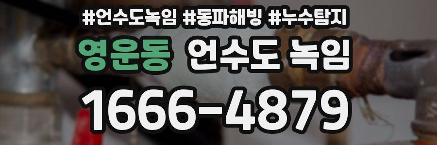 영운동 언수도 녹임