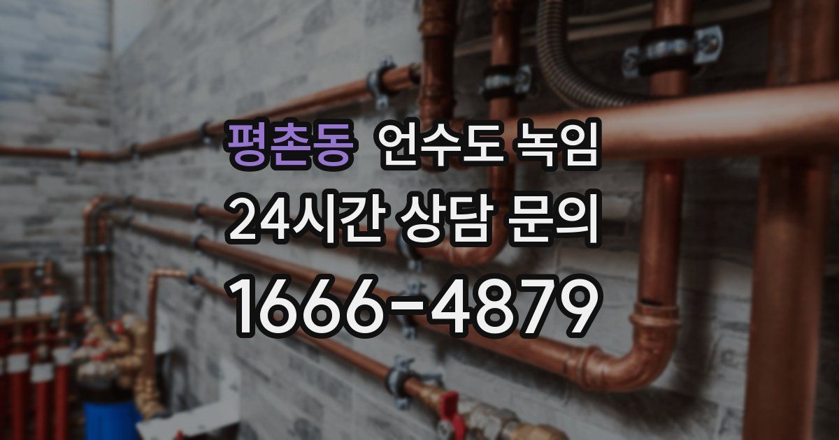 평촌동 언수도 녹임